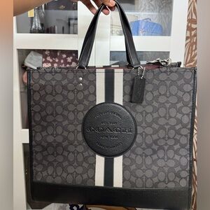 Coach Black and Gray Tote Bag